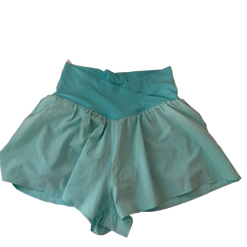 Offline by Aerie Shorts Women's Small Blue Crossover Pull On Active Athletic
